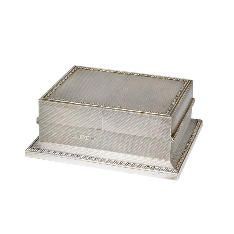Asprey & Co Sterling Silver Playing Card Box