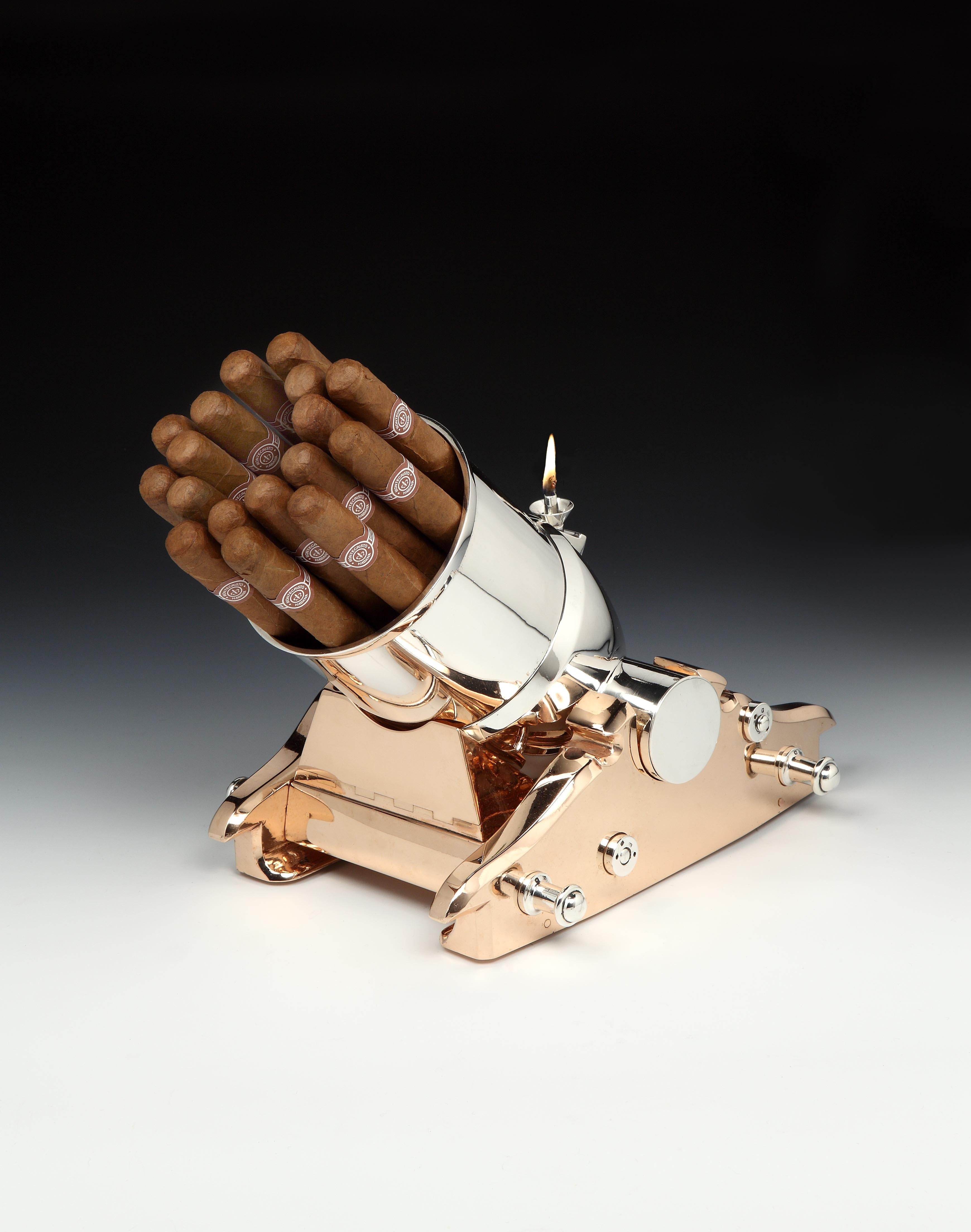 'Mortar Cannon' Table Cigar Holder or Lighter