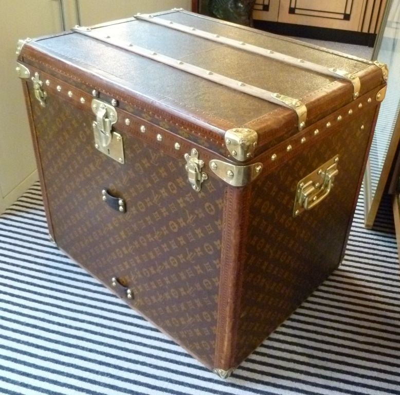 French 'Cube' trunk by Louis Vuitton, circa 1930s