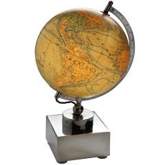 Illuminated Art Deco globe by J. Forest, 1930s 6