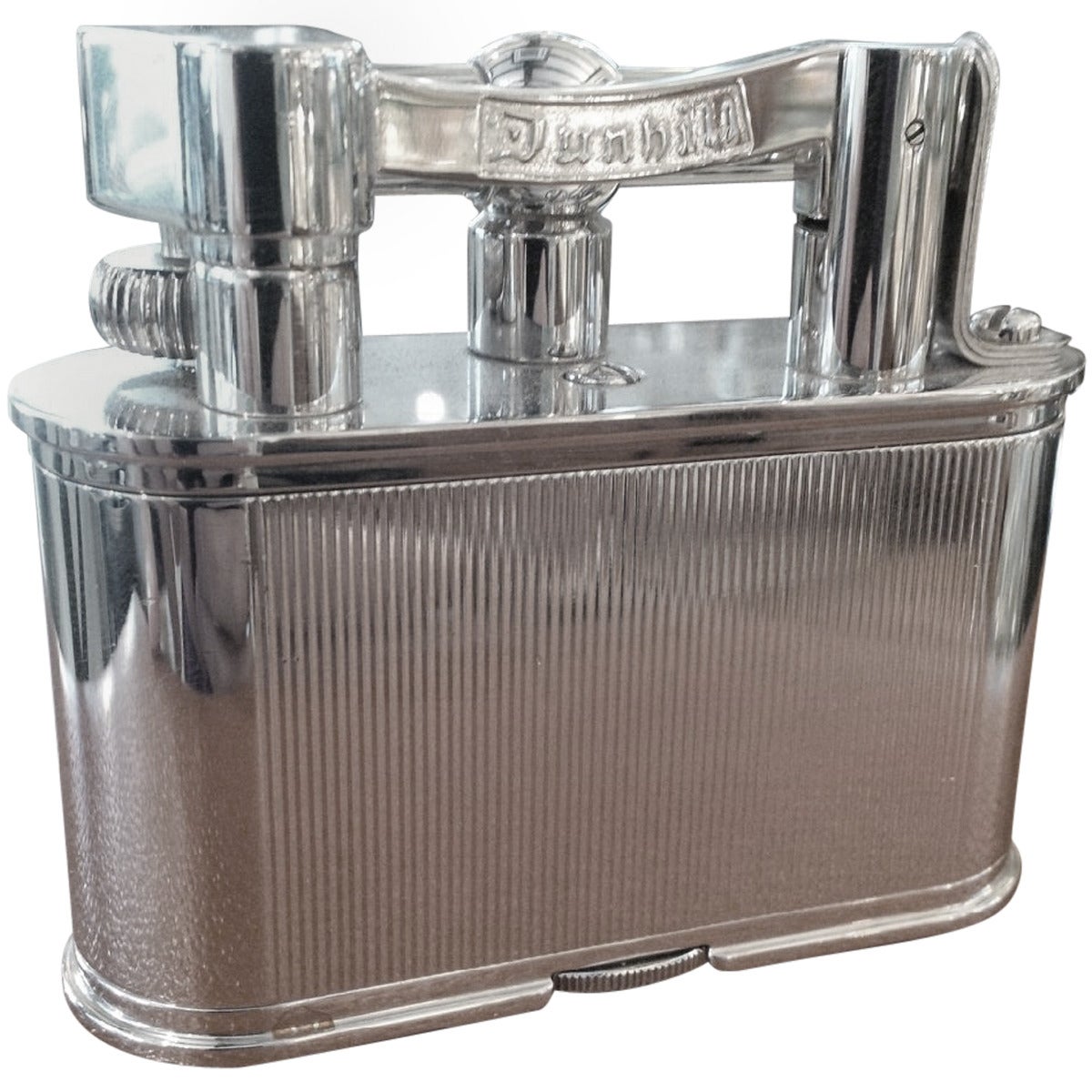Chrome ‘Bijou' table lighter by Alfred Dunhill