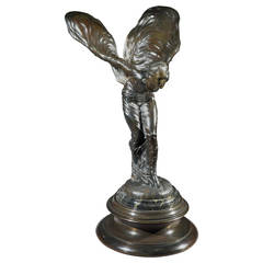 Rolls Royce 'Spirit of Ecstasy' bronze by Charles Sykes 11