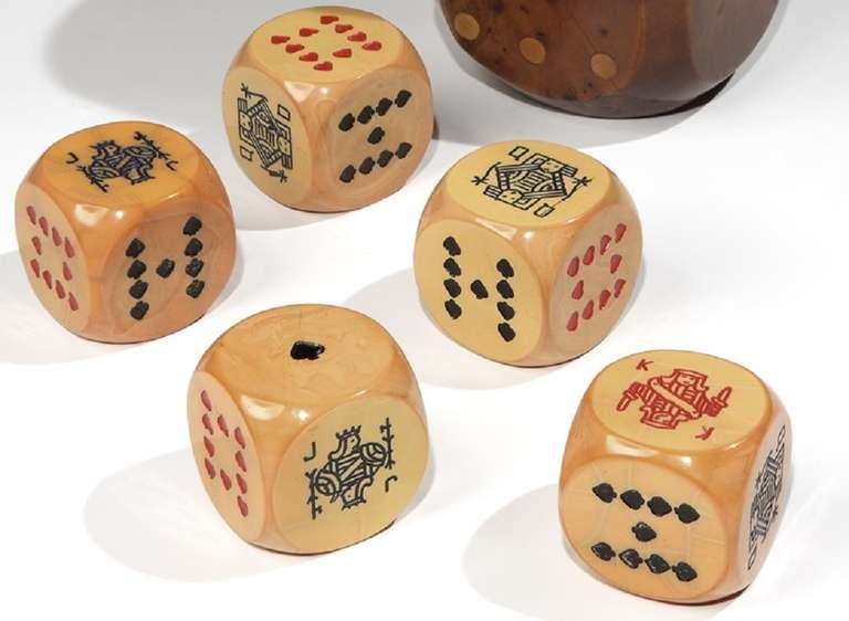 Large Bakelite 'Poker Dice' For Sale at 1stdibs