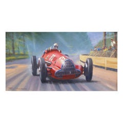 'Jean Pierre Wimille, Alfa Romeo 158' by Roy Nockolds, 1953 9