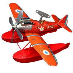 Art Deco Tinplate Toy Hydroplane by JEP (Jouet de Paris). 6