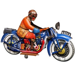 Rare tinplate motorcycle by J.M.L (France), 1940 