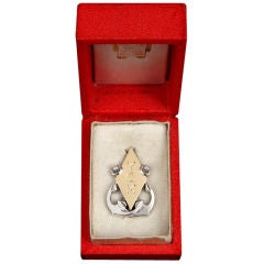 Yacht Club of Monaco lapel badge by Cartier, 1950s