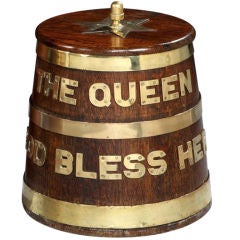 Vintage Rum Barrel or 'Grog Tub'.