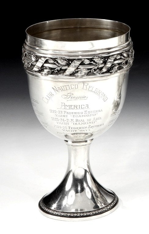 Yachting Trophy 'Club Nautico Belgrano’,1900 For Sale at 1stdibs