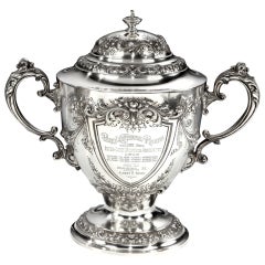 Sterling silver Yachting trophy, 1910 5
