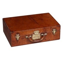 Antique All-leather small suitcase by Louis Vuitton