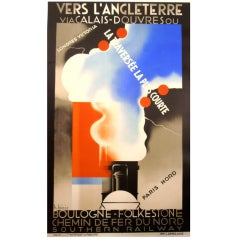 Original 
Vers l
Angleterre
 poster by H. Biais, 1930