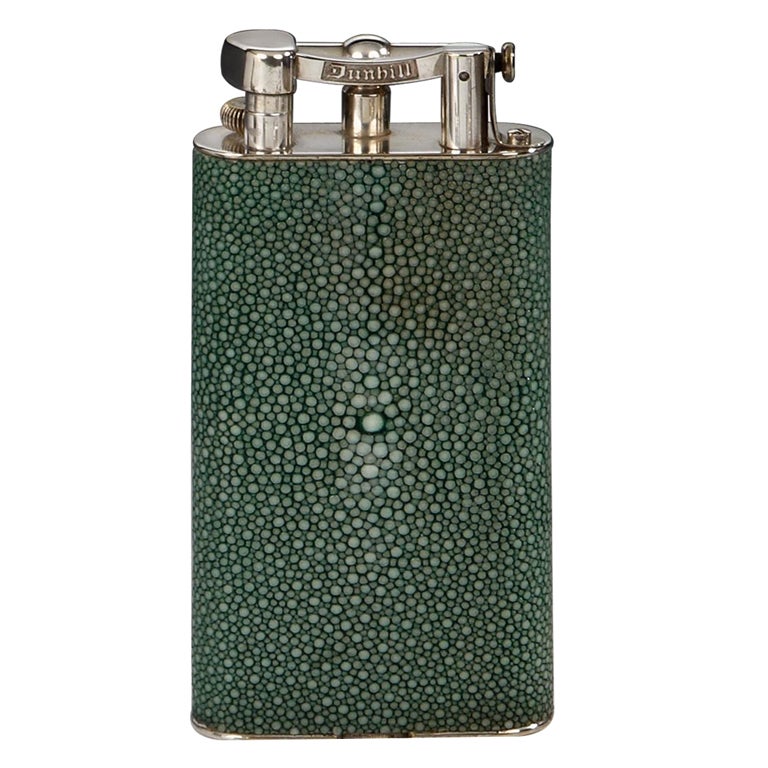 Rare 'Giant' Dunhill Shagreen Lighter, 1930s