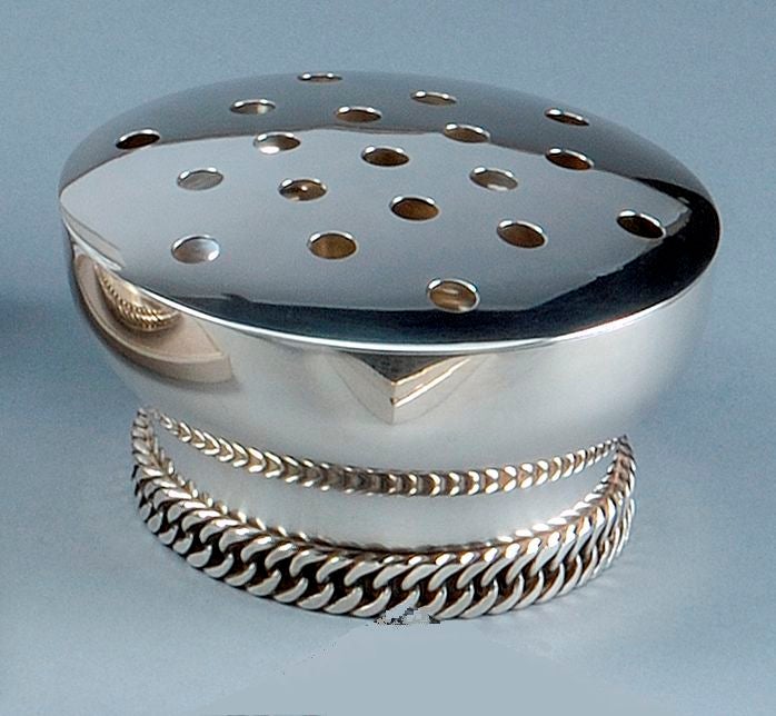 Silver Plated 'Rosebowl' by Hermès, c. 1950