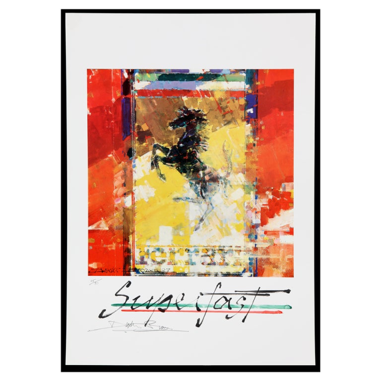 Ferrari 'Superfast' poster by Dexter Brown, 1997
