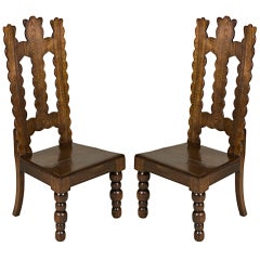 Vintage 20th Century Portuguese Hall Chairs