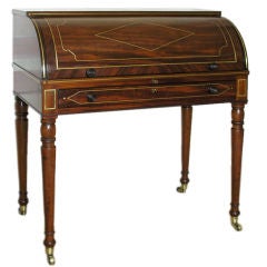 Antique Regency cylinder desk