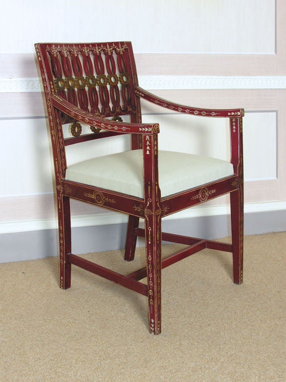 1920's Italian elbow chairs