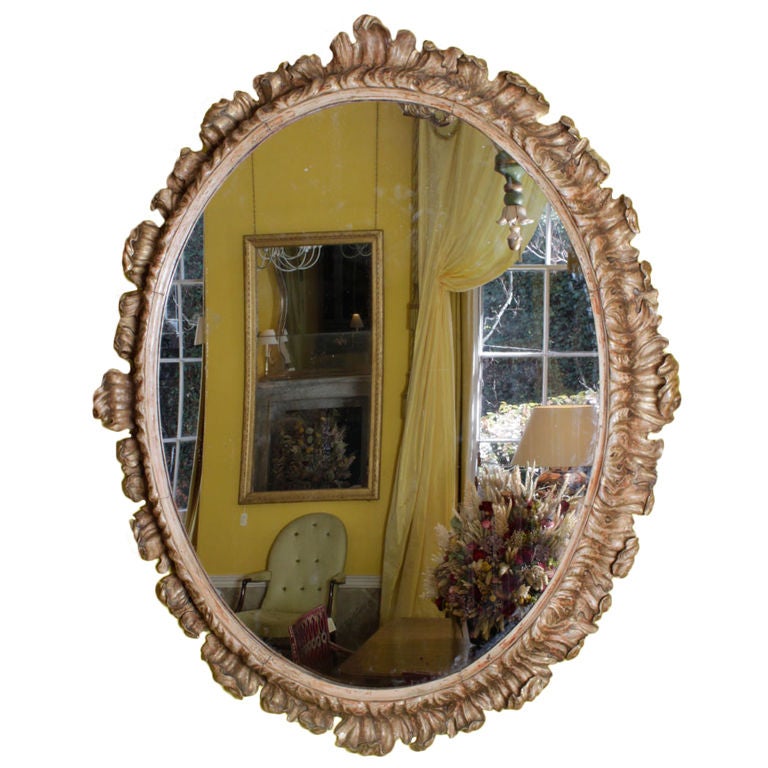 Italian oval mirror