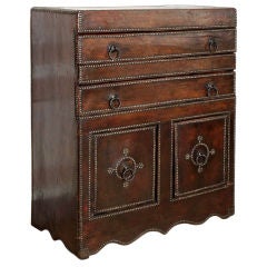 French leather cupboard