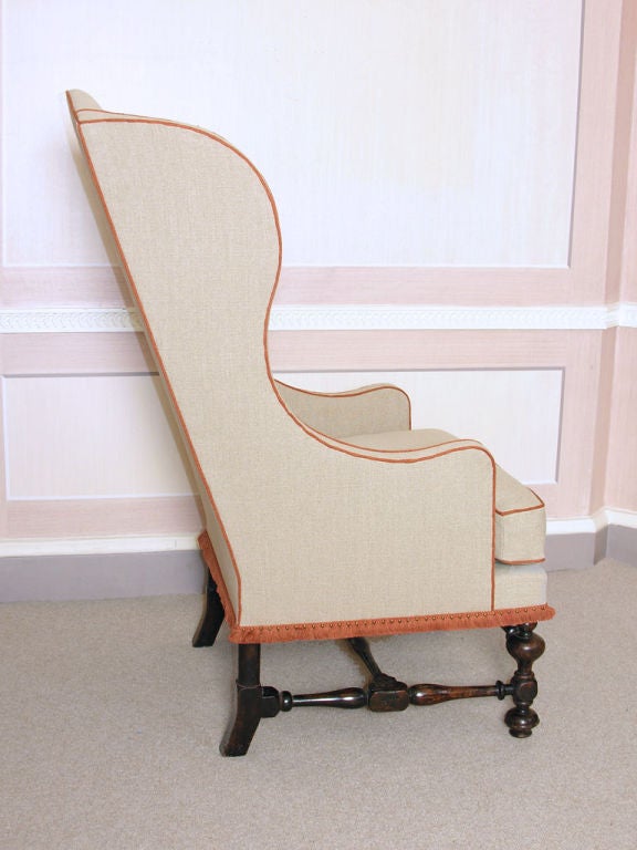 17th Century Style Wing Armchair