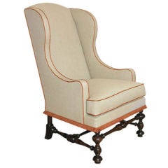 17th Century Style Wing Armchair