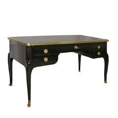 Vintage Ebonised bureau plat