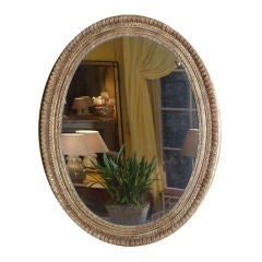 Large Italian oval mirror
