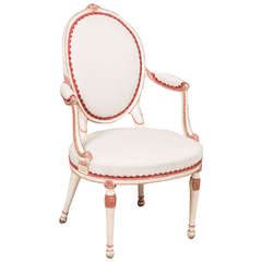 English Painted Elbow Chair