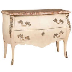 Rococo style bombe commode