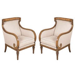 1940's French Oak Bergeres
