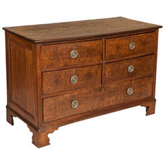 Antique Burr Oak Chest of Drawers