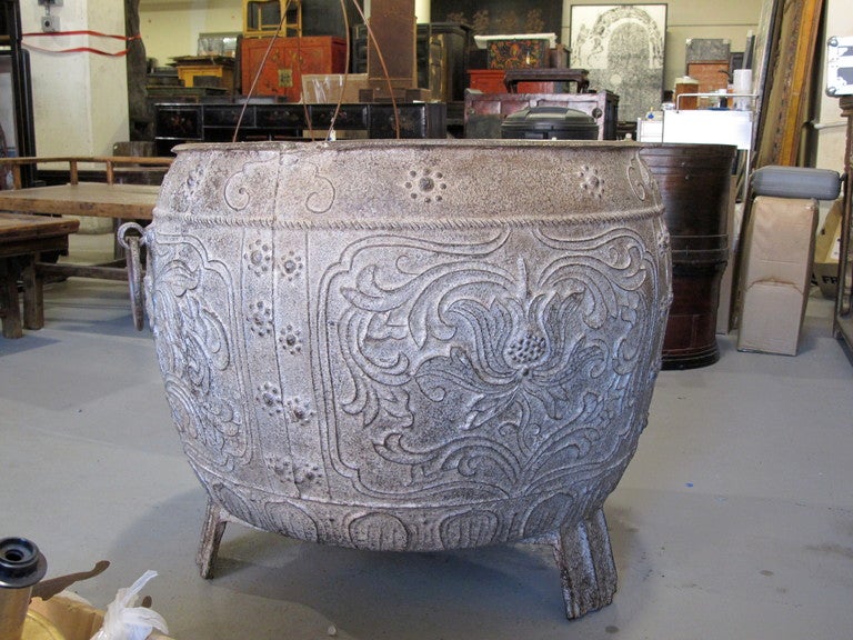 A relic of significance from Ming Dynasty 
Extraordinary condition and provenance. Names of casting master, location, date of casting and weight of the item itself were all a part the casting.
Created in the twelve month of the 18th year of reign