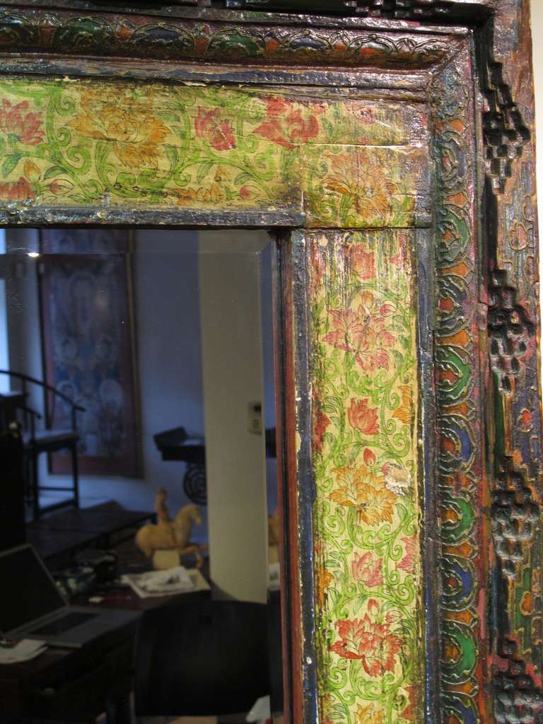 Large Free Standing Mirror From A Mongolian House For Sale 1