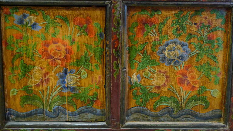 Antique Tibetan Painted Cabinet 2