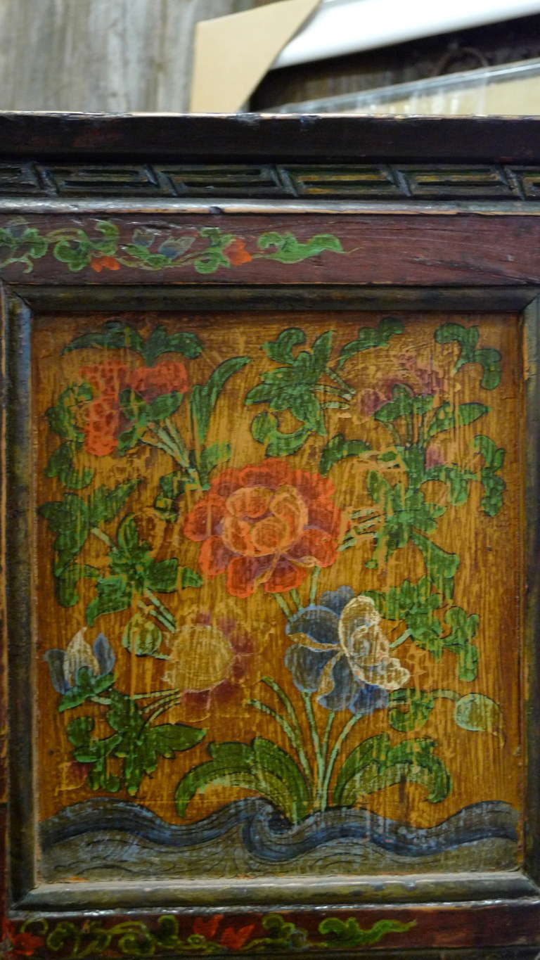 Antique Tibetan Painted Cabinet 4