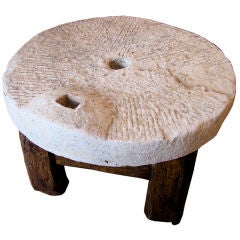 Coffee Table from Large 19th Century Mill Stone Table