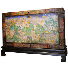 Antique Rare and Beautiful Large Tibetan Chest