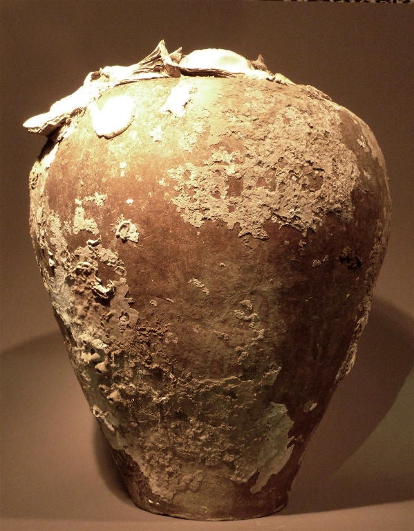 Large Shell Encrusted Shipwreck Jar