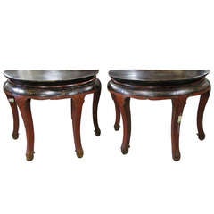 Pair of 19th Century Demi Tables
