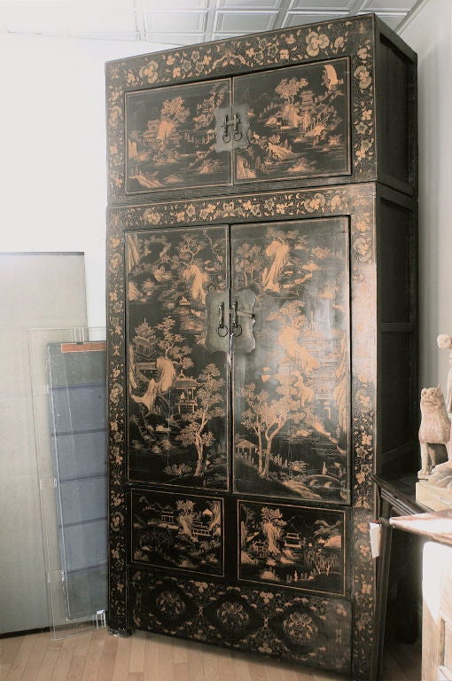 Large 19th Century Compound Chest