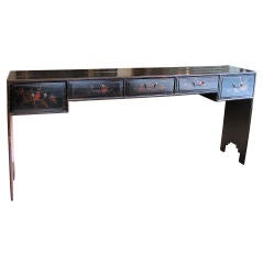 Black lacquer cabinet from Southern China.