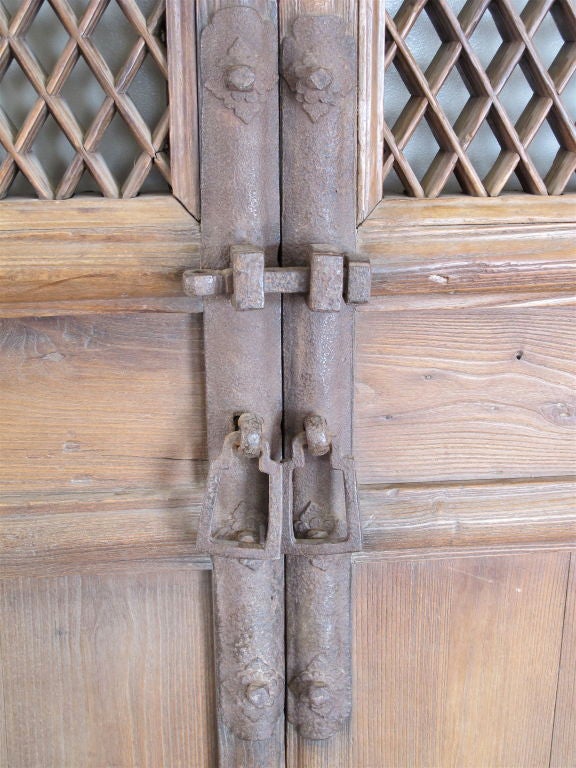 Stately 18th Century Entry Screen doors from Northern China