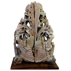 Pair of Large 18th C Beam Support From Home of a Princeling