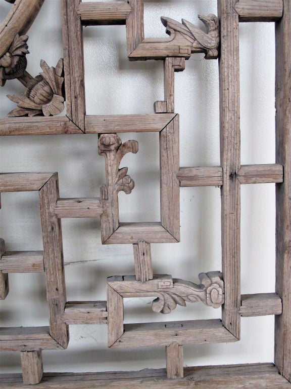 Large 19th Century Window Screen from Northern China 3