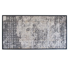 1 of pr of  large antique Chinese black on white rubbings. Rare