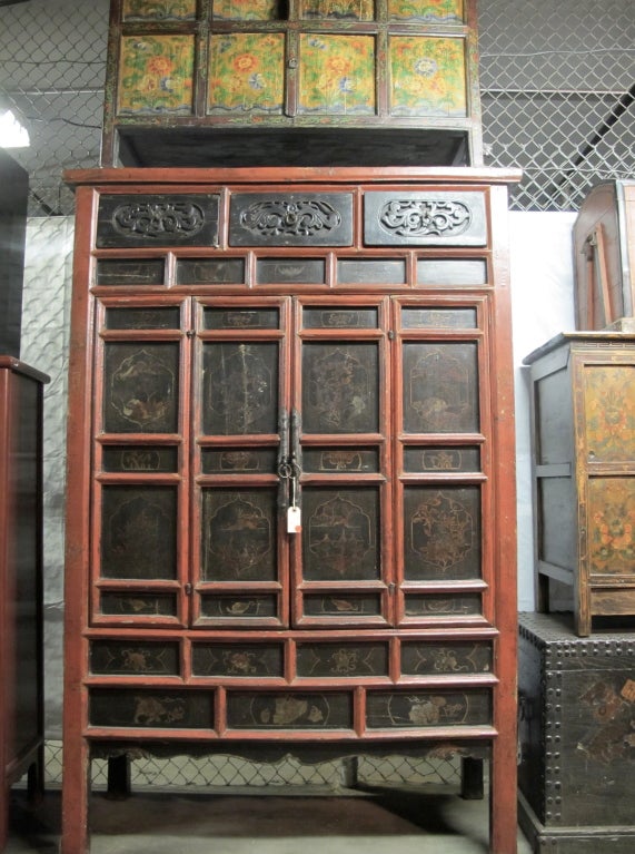 Large Chinese Armoire In Excellent Condition In Westport, CT