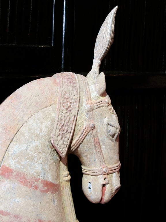 Ancient Chinese Painted Clay Horse 1
