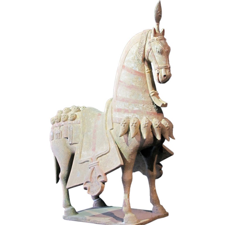 Ancient Chinese Painted Clay Horse