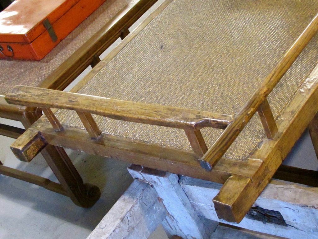 20th Century Elm and bamboo Day bed, Southern China For Sale